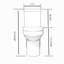 Toilette allongée une pièce 1,58 GPF (siège inclus)