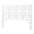 Cowan Bali & Pari Sampson Bohemian White Rattan Standalone Headboard-1669437227