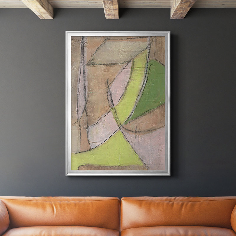 Denil Many Layers II - impression d'un seul cadre photo, H 42,5 po x l 30,5 po, Pas de tapis, Toile avec cadre doré