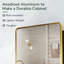 Armoire à pharmacie encadrée avec miroir et 3 tablettes L 20 po H 28 po