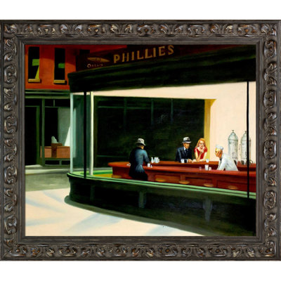 «Nighthawks» par Edward Hopper - reproduction d'art sur toile
