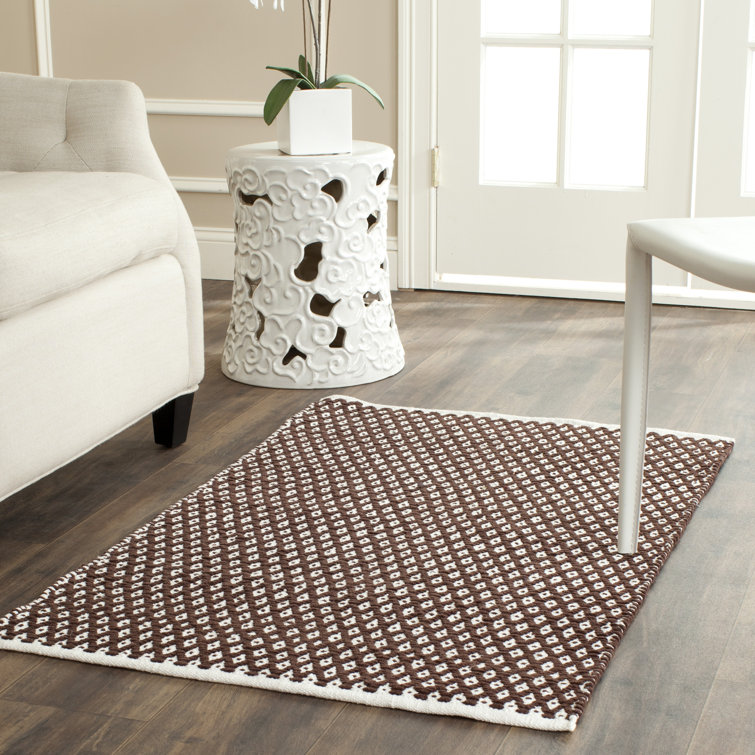 Mckenna Geometric Cotton Hand Woven Area Rug