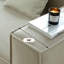 Canapé-lit modulaire en velours côtelé blanc avec coussins-369679389