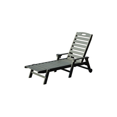 Premium Outdoor Chaise Lounge Chair with Adjustable Backrest, HDPE Weather-Resistant Pool Lounger for Patio & Sunbathing