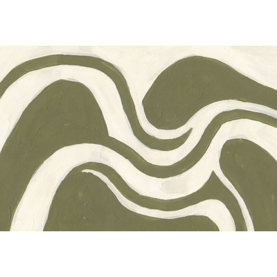 Papier peint vert olive