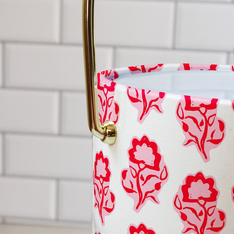 MAYA RED ICE BUCKET, White/Pink