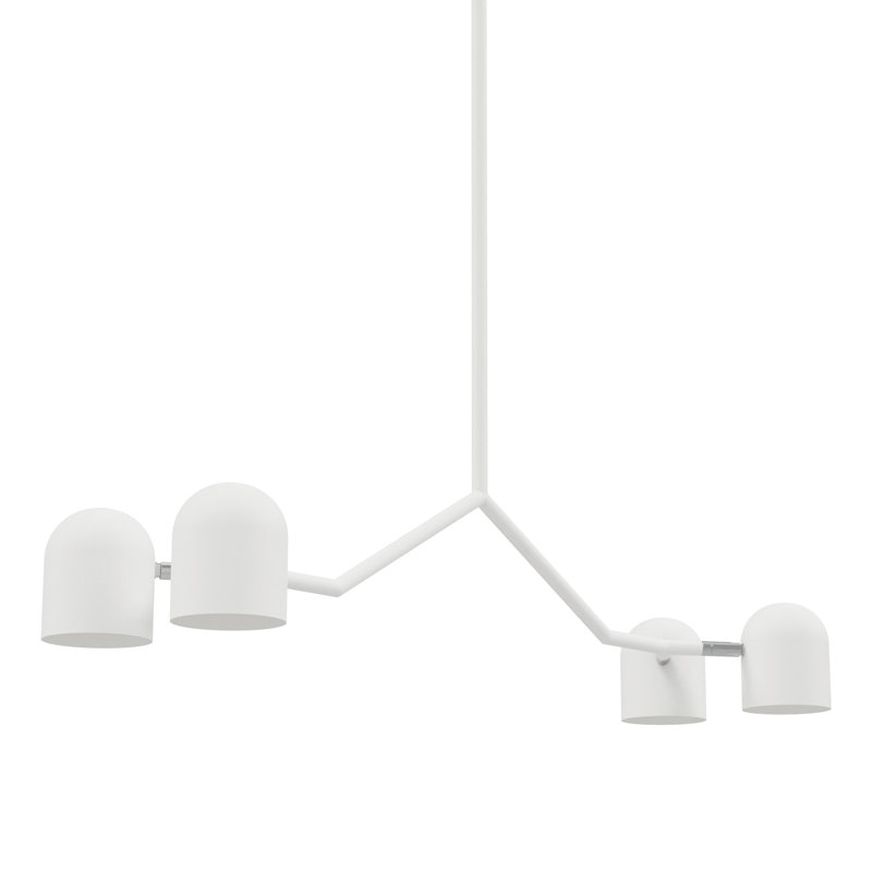Luminaire suspendu 4 têtes Tandem, Blanc