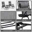 Ensemble de chaise à gravité zéro Outsunny avec table d'appoint, chaise inclinable pliante avec porte-gobelets et coussins, chaise longue réglable pour piscine, jardin, pelouse, plage, gris-1175254016