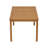 59.8”L Solid Eucalyptus Wood Outdoor Rectangular Dining Table