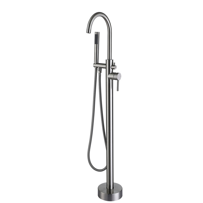 Robinet de baignoire autoportant avec douche à main - Matériaux, fonction de jet de remplissage de baignoire complète en métal