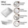 Los Flexi Semi Recessed Vessel Sink, Rectangular Ceramic Drop In Bathroom Sink with Pop-up Drain