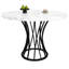 Round Metal Base Dining Table-992279638