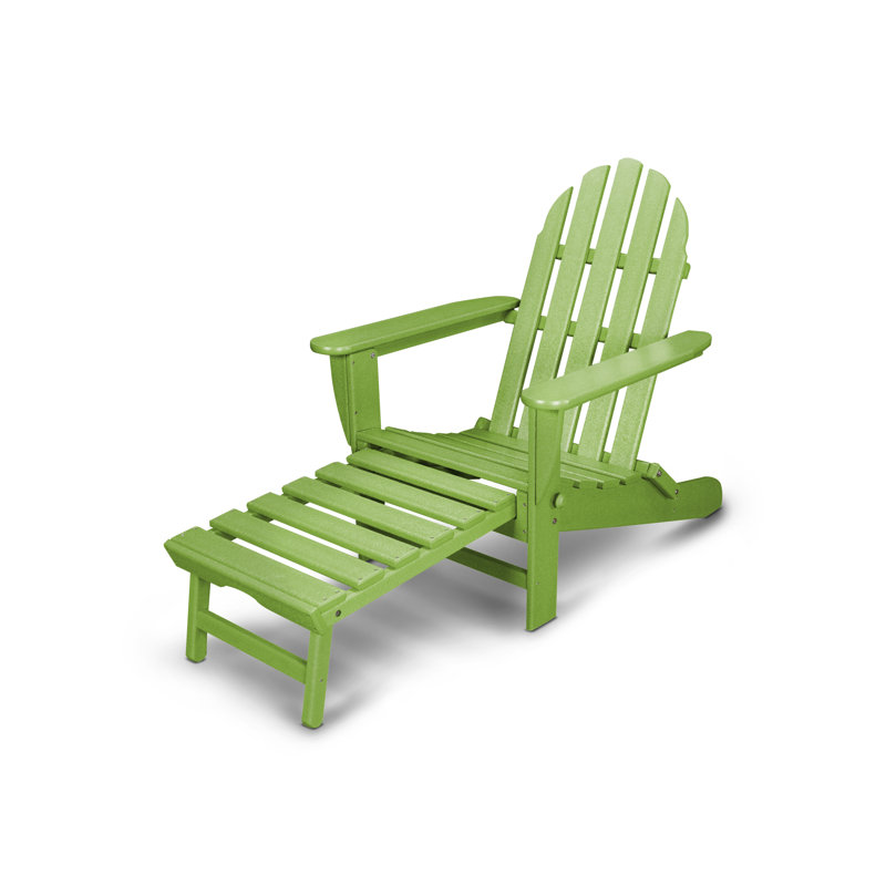 Chaise Adirondack d'extérieur en PEHD Classics, Limette