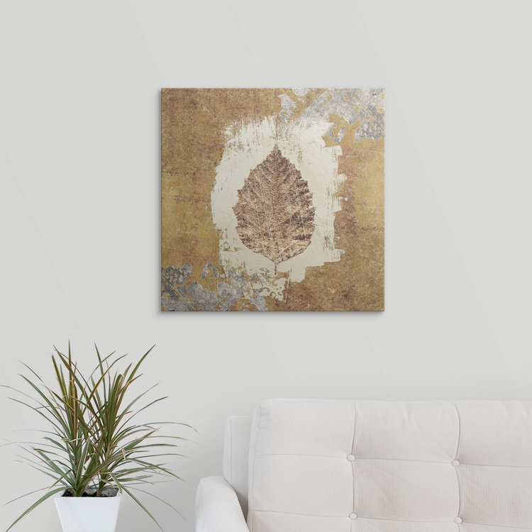 « vi » avery tillmon, impression Gilded Leaf, H 35 po x l 35 po x P 1,5 po, Toile