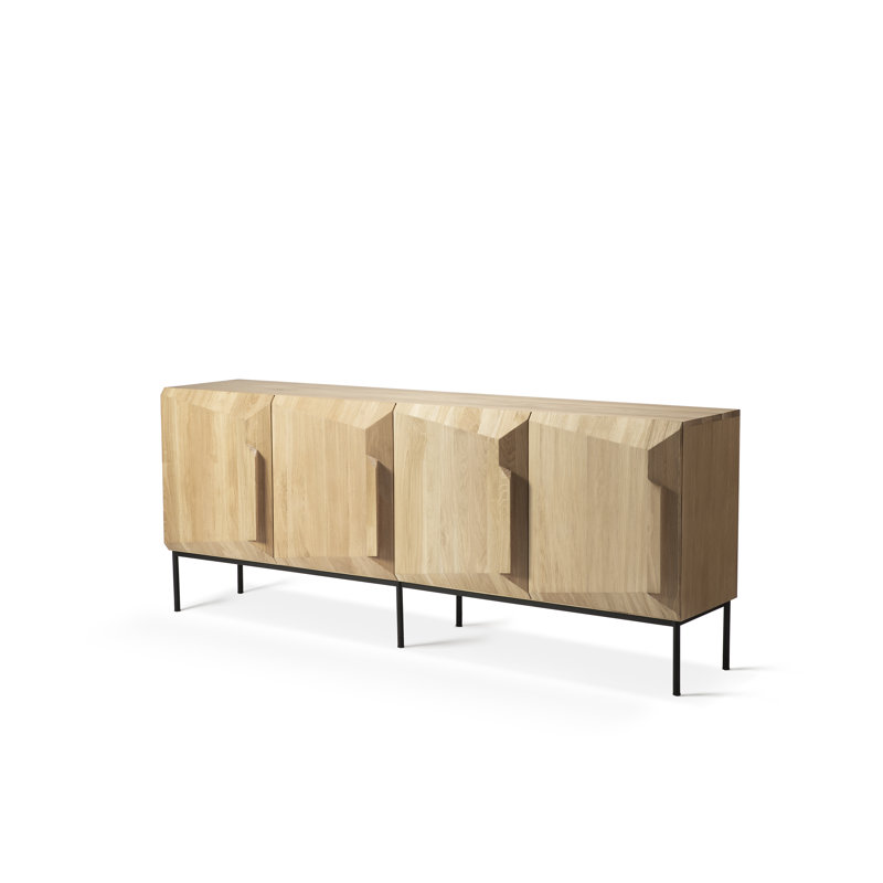 Stairs 78.7'' W Solid Wood Sideboard