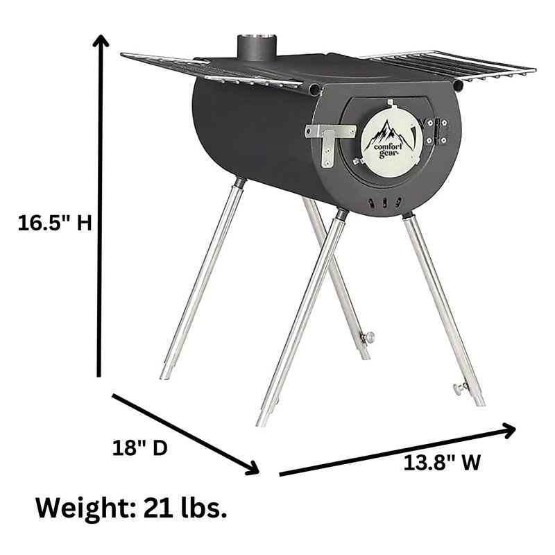 Comfort Gear 18" Outfitter Camp Stove – Xl Surface, Lightweight & Durable