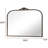 Arnott Arch Decorative Wall Mirror with Baroque Metal Frame-642128271-636037305