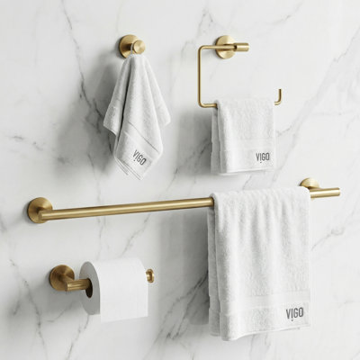 Ensemble de quincaillerie de salle de bain 4 pièces VIGO Elan