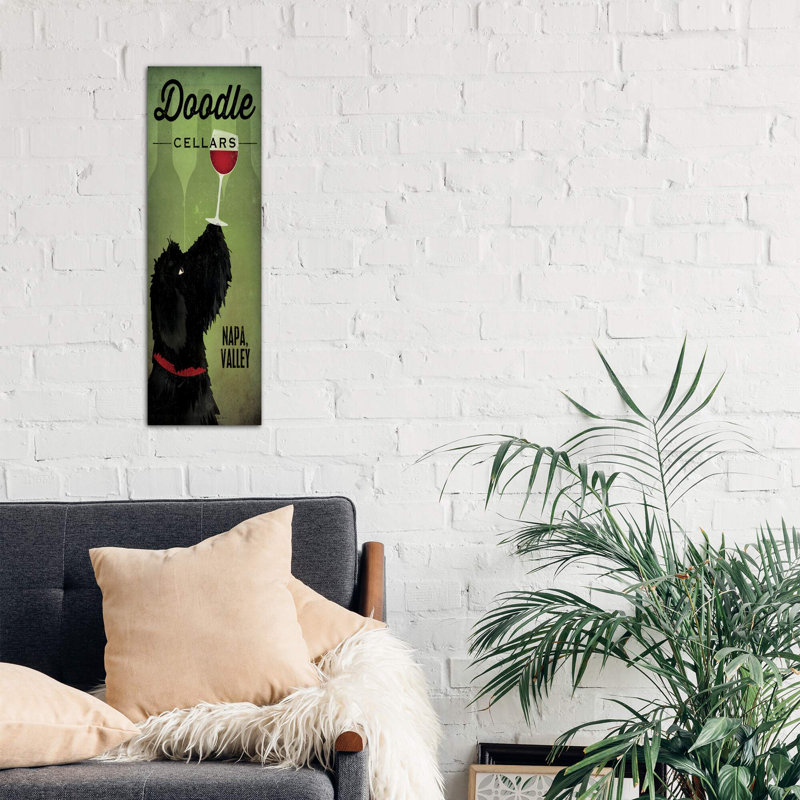 Doodle Cellars by Ryan Fowler - Wrapped Canvas Panoramic Print, 30.48 cm H x 91.44 cm W x 1.91 cm D