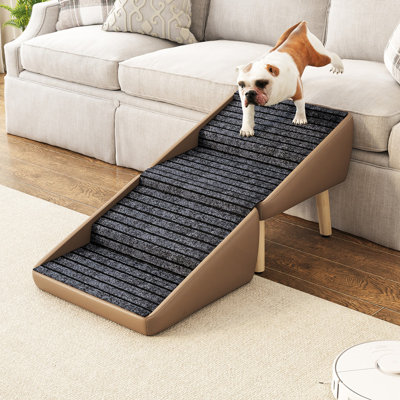 Escalier pour animal 2 en 1 antidérapant en bois pour canapé