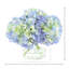 Hortensias disposés dans un vase en verre-795933298