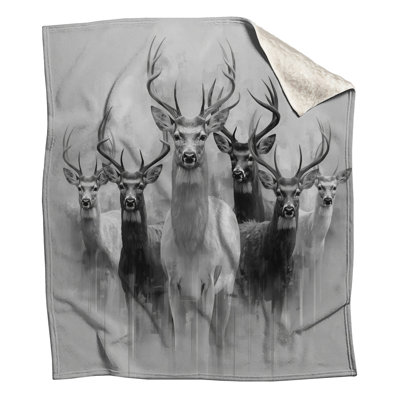 Groupe de couvertures cerf