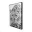 «Leopard Ready to Attack - Gray Wildlife», art sur toile encadré