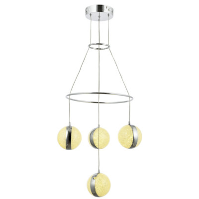 4 - Light LED Unique/Statement Pendant