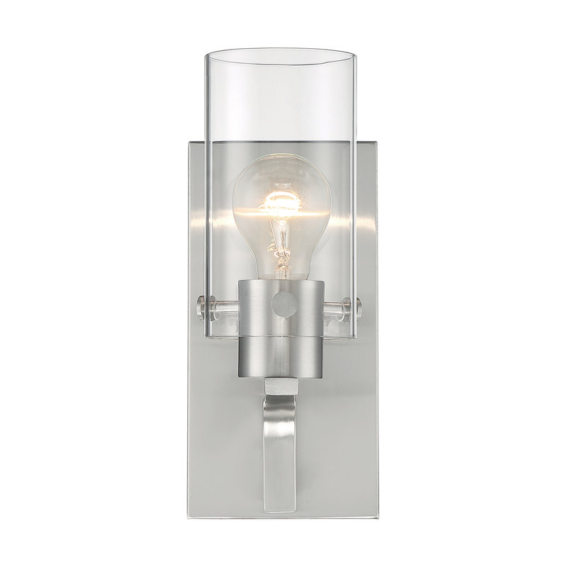 Barines Dimmable Bath Sconce, Brushed Nickel