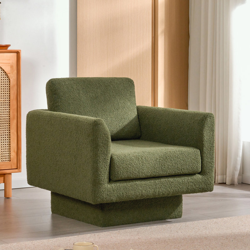Fauteuil d'appoint pivotant à 360 °, Ours en peluche vert