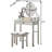 Moniys Wood Moniya Makeup Vanity Table And Stool Set-1516318731
