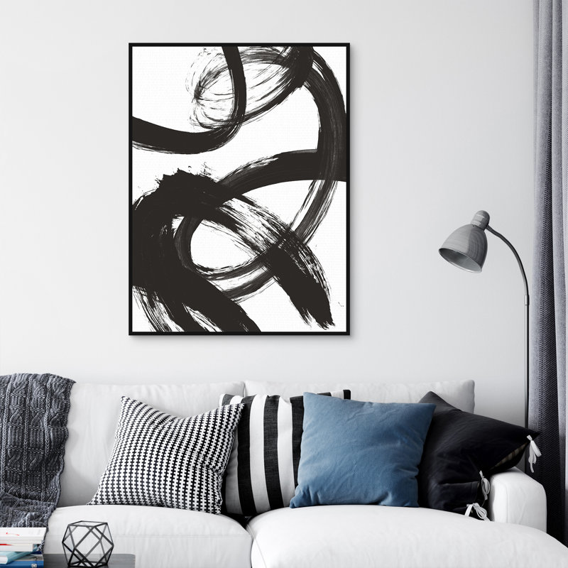 «Paint Strokes I» par Willowbrook, art mural encadré