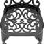 Mobilier de patio en fonte d'aluminium 7 avec coussins - à éléments et noir élégant