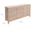 Console 3 tiroirs 2 portes Domen