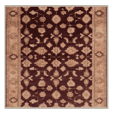 Tapis brun lavable à la machine