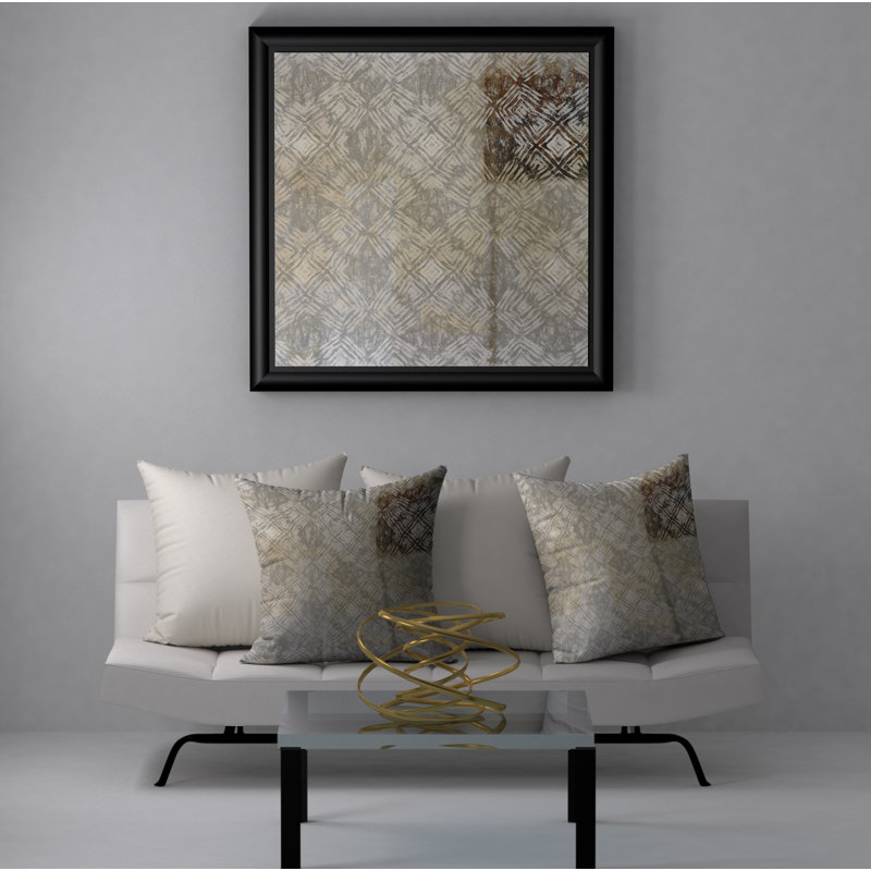 Housse et insert de coussin carré Famous Satisfaction, 18" x 18"