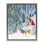 Cadre flottant Woodland Creatures Winter Campfire, design par Nabeela Rumi-1266011758-1266011746