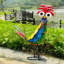 Figurine de coq d'extérieur d'extérieur en forme de coq