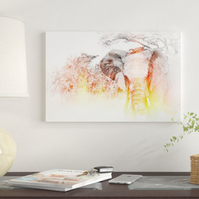 «Golden Elephant», reproduction sur toile