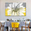 «Daisy On Colors», ensemble de 3 reproductions sur toile par Julie P-563339406