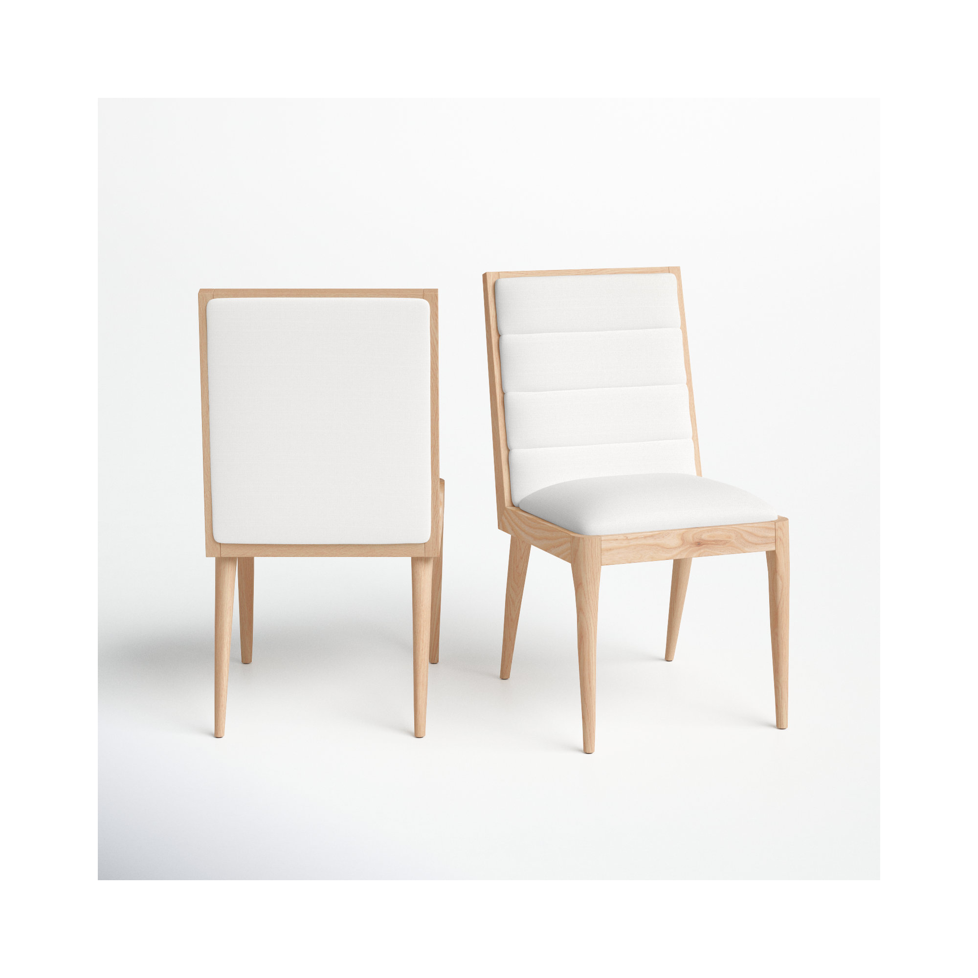 Preston Linen Parsons Chair, Natural