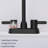 Modern Dual Handle Metal Finish Bathroom Faucet For Easy Diy Installation