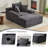 Oversized 66.2In Compression Corduroy Chaise Lounge for Living Room, Modern Deep Seat Cloud Couch with High Resilience Foam, No Assembly Upholstered Lounge Sofa with Cup Holders, Pet Friendly Comfy Textured Sofa Couch for Bedroom Home Theater-1362856499