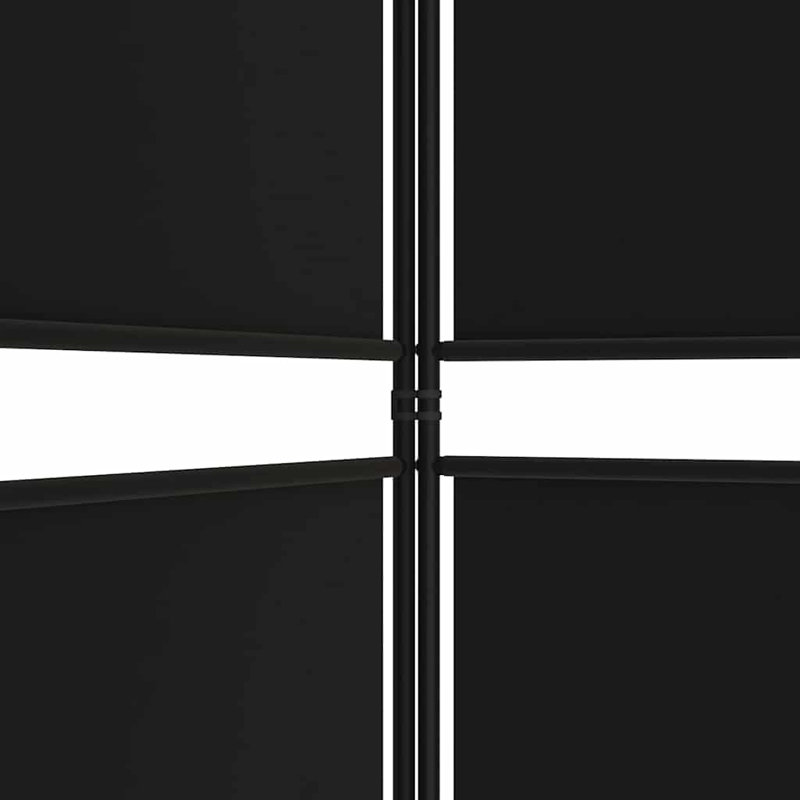 Cloison pliante Rikkea, 4, Noir, H 70,8 po x l 78,7 po