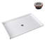 Receveur de douche en alcôve Streamline GB-644-580, 158 cm x 82 cm, conforme aux normes ADA, en acrylique blanc brillant avec bonde centrale (bonde incluse).