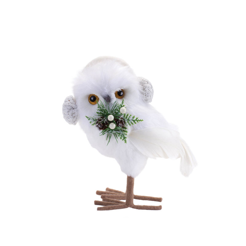 Figurines hibou d'hiver