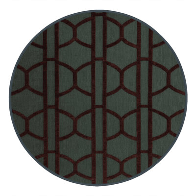 Machine Washable Trellis Gray Area Rug