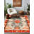 Larissa Collection Digital Print Cotton-Polyester Blend Rug – Rust Red-151788250