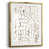 Toile avec cadre doré