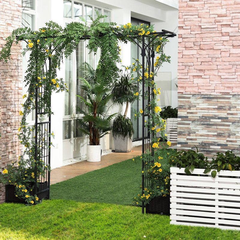 Arche de jardin en métal 82 po
